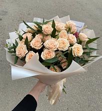 Букет Кремовые розы Латте в Вышкове